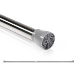 Tringle tlescopique - blumfeldt stamina s - pour rideau de douche - 70 - 120 cm - antidrapante - gris ...