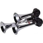 Triple chrome 12v 24v 130db klaxon air pour camion poids lourds yacht bateau camionnette