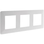 Triple plaque de finition artezo - blanc - zenitech
