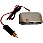 Triple prise allume - cigare din - htc equipement - 12 / 24v 10a - c�ble 1m - noir - universel