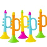 Trompette pour - petit jouet de trompette - couleur claire unique - instrument de simulation 6pcs