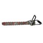 Tronconneuse crne ensanglant mousse 75cm gris argent