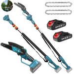 Tron�onneuse �lectrique de 6 pouces perche t�lescopique de 25 m de grande port�e pour l�lagage r�glable ...