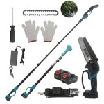 Tron�onneuse sans balais de 6 pouces perche dextension de 25 m�tres scie � grande port�e s�cateur �lectrique ...