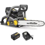 Tron�onneuse sans fil � batterie 40 v guide 16 pouces gt elec + batterie 2 ah + chargeur