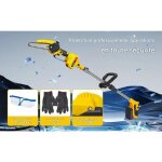 Tron�onneuse scie � perche �lectrique extensible 21v 2 batteries incluses pour travaux jardinage hauteur ...