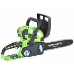 Tron�onneuse sur batterie - greenworks - g40cs30 - 30 cm - syst�me dhuilage automatique - cha�ne oregon ...