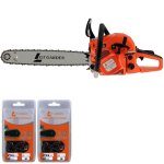 Gt garden - tronçonneuse thermique 62 cm3 3. 5 cv guide 50 cm 2 chaînes Gt garden - tronçonneuse thermique 62 cm3 3. 5 cv guide 50 cm 2 chaînes