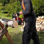 Tron�onneuse thermique - guide 45cm - 52cc - graissage de la chaine automatique