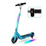 Trotinette lectrique enfant 8  14 ans bleu trottinette electrique enfant pliable 65 pouces lumires ...
