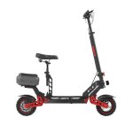 Trotinette �lectrique iwafo is2 - 800w tout - terrain pliable avec si�ge & coffre rouge