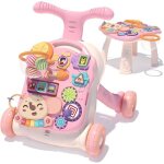 Trotteur bebe enfants troteur marche d�tachable avec vitesse r�glable et table activit� d�veilevolutif ...