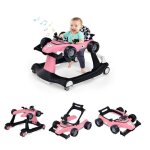 Trotteur bb evolutif 4 en 1 - dreamade - hauteur rglable - musique et lumire - forme de voiture - ...