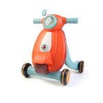 Trotteur pour b�b�s - robincool - baby walker - orange - lumi�re - blocage de roues