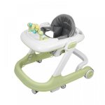 Trotteur marche b�b� pliable - hauteur r�glable - avec plateau d?activit�s amovible - 53x68x50 cm - vert ...