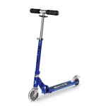 Trottinette 2 roues pliable enfant micro sprite led bleu saphir