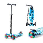 Trottinette 3 roues ataa flash bleu - jeux et jouets pour enfants plein air