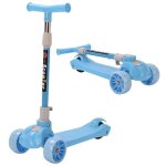 Trottinette 3 roues yis - enfant 2 - 8 ans - portable pliable - bleu