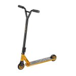 Trottinette acrobatique - nils extreme - hs033 - noir - or - acier & aluminium - roues 100x24 mm