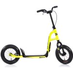 Trottinette dino bikes urban skate cross over 12 pouces jaune fluorescent - mixte - loisir - enfant