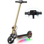 Trottinette lectrique enfants avec absorption des chocs - 130w - 14 km / h - 8km - pliable - cran lcd ...