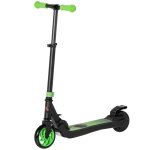 Trottinette �lectrique pour enfants - 120w - 6 km port�e - 8 km / h - vert et noir - pliable - hauteur ...