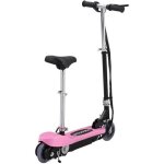 Trottinette lectrique enfant 2 roues avec sige - chic - 120 w - 12 km / h - noir et rose