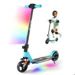 Trottinette lectrique enfants avec absorption des chocs - 130w - 14 km / h - 8km - pliable - cran lcd ...