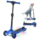 Trottinette �lectrique pour enfants - aiyaplay - pliable 6 + ans vitesse maximale 8 km / h lumi�res led ...