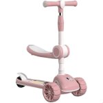 Trottinette �lectrique enfants avec si�ge r�glable plateforme antid�rapante musique et frein arri�re ...