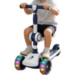 Trottinette �lectrique enfants avec si�ge r�glable plateforme antid�rapante musique et frein arri�re ...