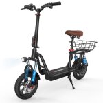Trottinette �lectrique i12 adulte 120kg avec si�ge - 12 pouces autonomie 35km 36v7. 5ah double amortisseurs ...