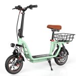 Trottinette adulte �lectrique i12 si�ge charge 120kg 12 pouces autonomie 35km 36v7. 5ah double amortisseurs ...