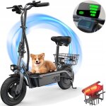 Trottinette �lectrique iscooter f2 - moteur 500w - batterie 36v 78ah - pneus 10 - autonomie 30km - avec ...