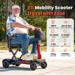 Trottinette �lectrique iscooter x11 � quatre roues 250w 24v batterie 15. 6ah vitesse maximale 7km / h ...