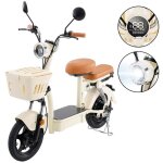 Trottinette �lectrique iscooter y16 avec si�ge - 1200w puissance max 48v 20ah 100 km pneus 14 beige