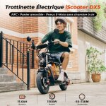 Trottinette �lectrique - lamtier dx5 - moteur 1500w - max70 km - batterie 48v 15. 6ah - pneu 15 * 3 - ...