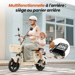 Trottinette �lectrique - lamtier y16 - moteur 1200w - batterie 48v 20ah - nfc - pneu 14