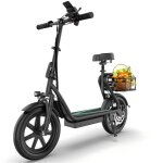 Trottinette �lectrique pliable avec si�ge lpbs - 500w - 10. 5ah - noir