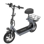 Trottinette �lectrique stride power m5 pro 12 po panier arri�re gris