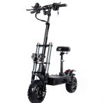 Trottinette �lectrique toursor e5b 6000w double moteur avec selle haute vitesse tout - terrain noir