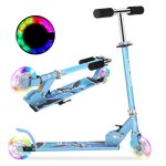 Trottinette enfant 2 roues pliant fille garon led lumire abec 7 hauteur rglable patinette enfants ...