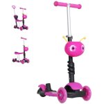 Homcom - trottinette - aluminium - 62x25x73cm - rose