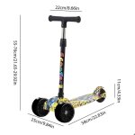 Trottinette enfant - mod�le 3 roues - height adjustable - pliable - am�lioration la direction - 50 kg ...