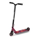 Trottinette enfant adolescent adultes - fun pro - stunt scooter 2 roues - max 100 kg - rouge