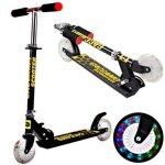 Trottinette enfants / garcon - trottinette enfant pliable 2 roues led clignotantes hauteur réglable 3 ... Trottinette enfants / garcon - trottinette enfant pliable 2 roues led clignotantes hauteur réglable 3 ...