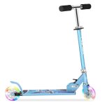 Trottinette enfant avec roues lumineuses  led trottinettes pliante hauteur rglable pour garons et ...