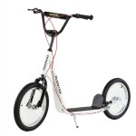 Trottinette patinette pour enfants  partir de 5 ans grands pneus guidon rglable poigne frein et bquille ...