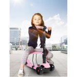 Dimicile 3 en 1 trottinette rose enfants 3 roues lumineux hauteur rglable 65cm  77cm enfant sige amovible ...