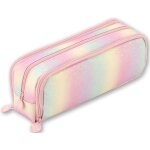 Trousse  crayons pour adolescents et filles - 3 compartiments - grande capacit - pour lcole et le ...